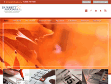 Tablet Screenshot of durrettcpa.com